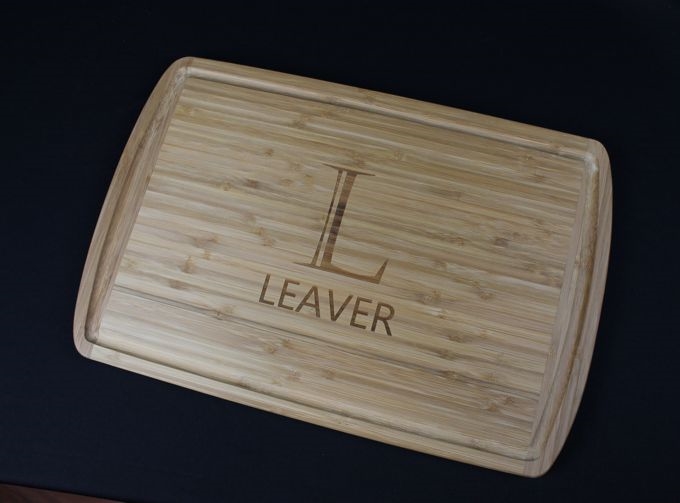 Engraved Name bamboo cutting board